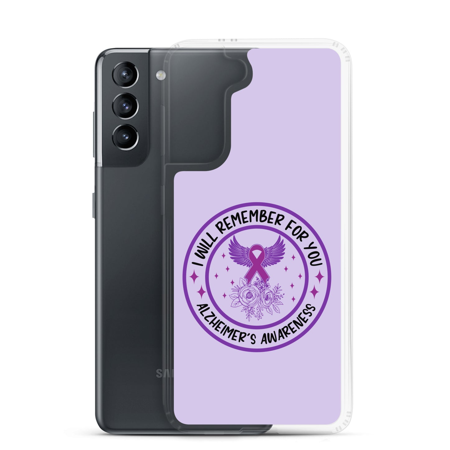 Alzheimer's Awareness Purple Perfect Fit Phone Case for for Samsung®