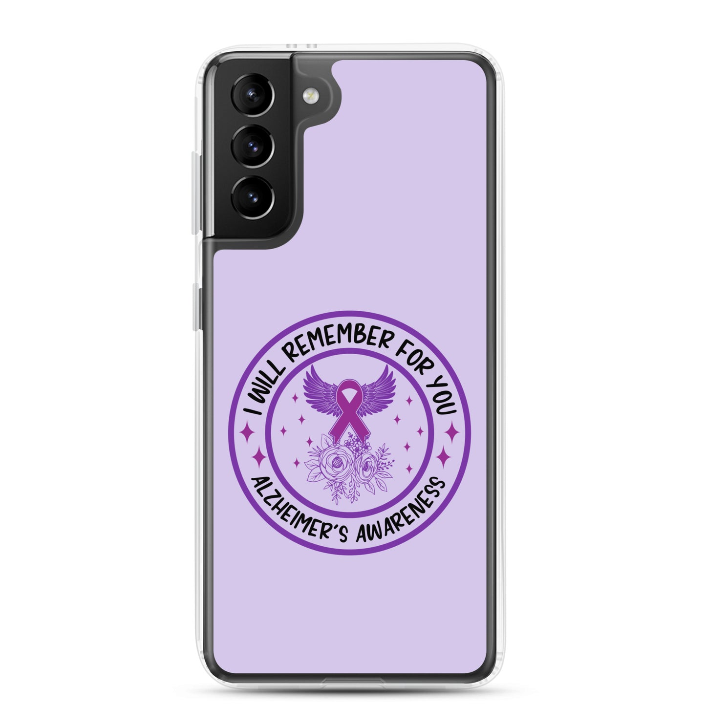 Alzheimer's Awareness Purple Perfect Fit Phone Case for for Samsung®