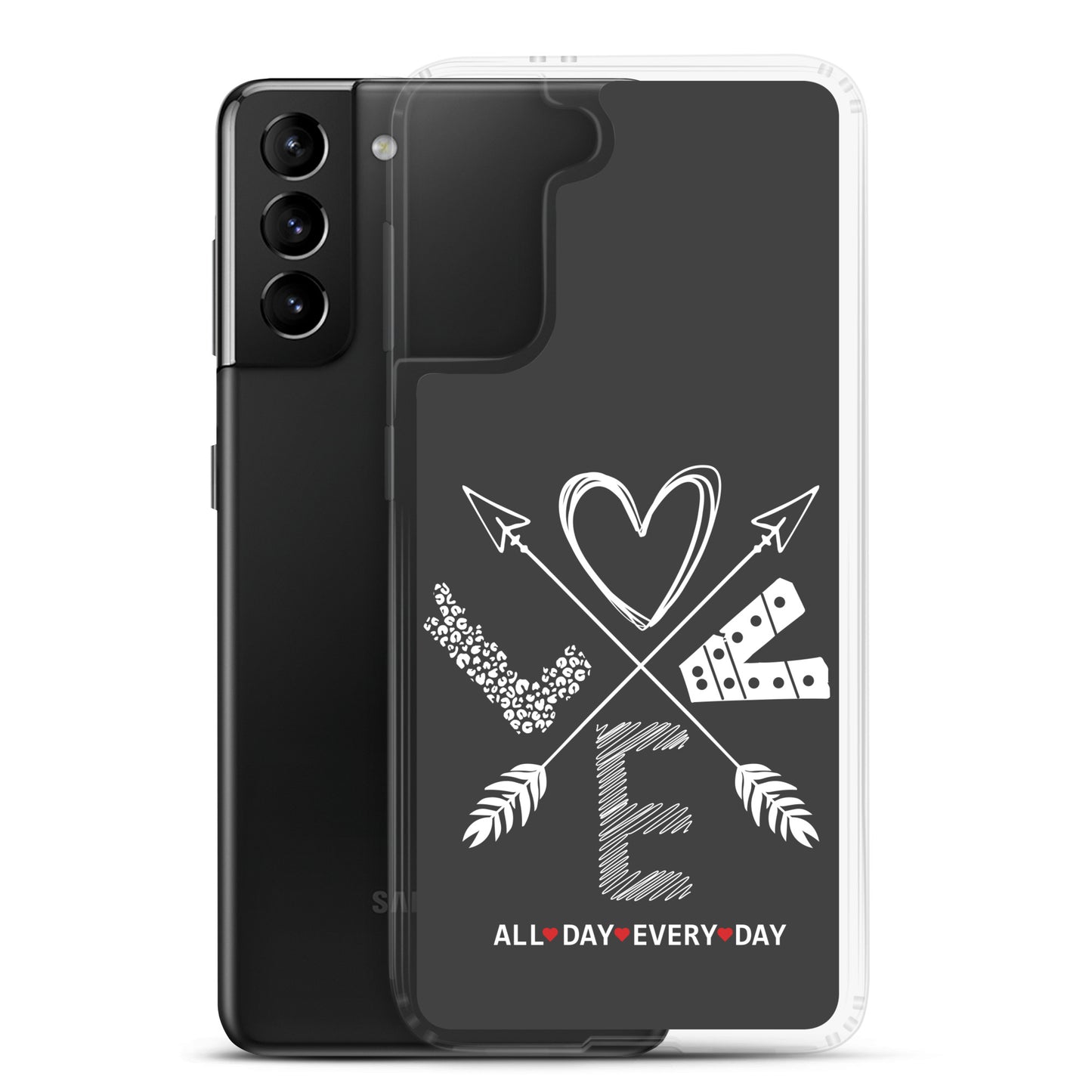 Love All Day Every Day Eclipse Back Perfect Fit Phone Case for Samsung®