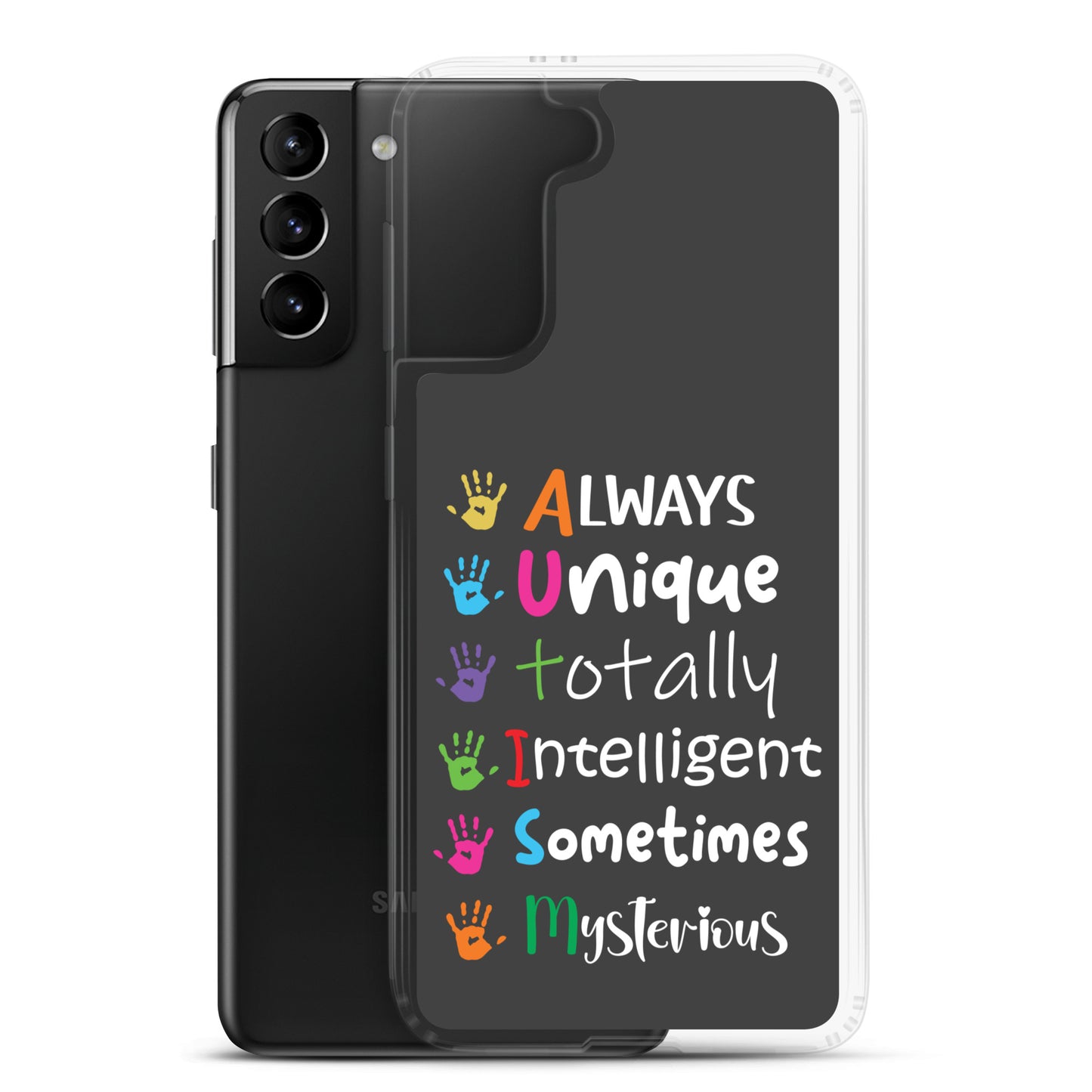 Autism Acceptance Together Eclipse Back Perfect Fit Phone Case for Samsung®