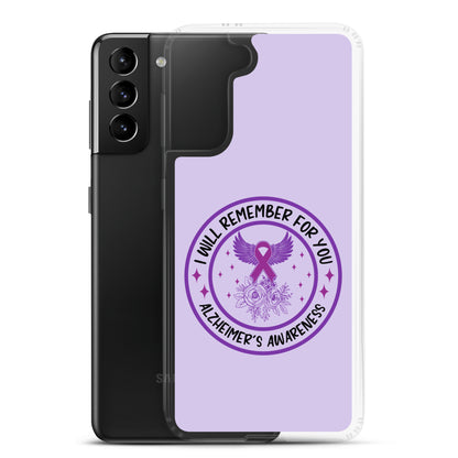 Alzheimer's Awareness Purple Perfect Fit Phone Case for for Samsung®