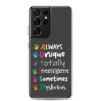 Autism Acceptance Together Eclipse Back Perfect Fit Phone Case for Samsung®