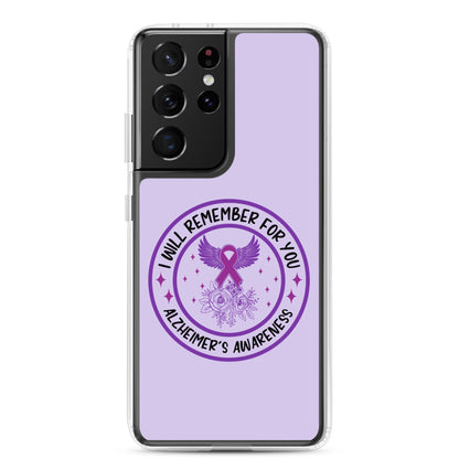 Alzheimer's Awareness Purple Perfect Fit Phone Case for for Samsung®