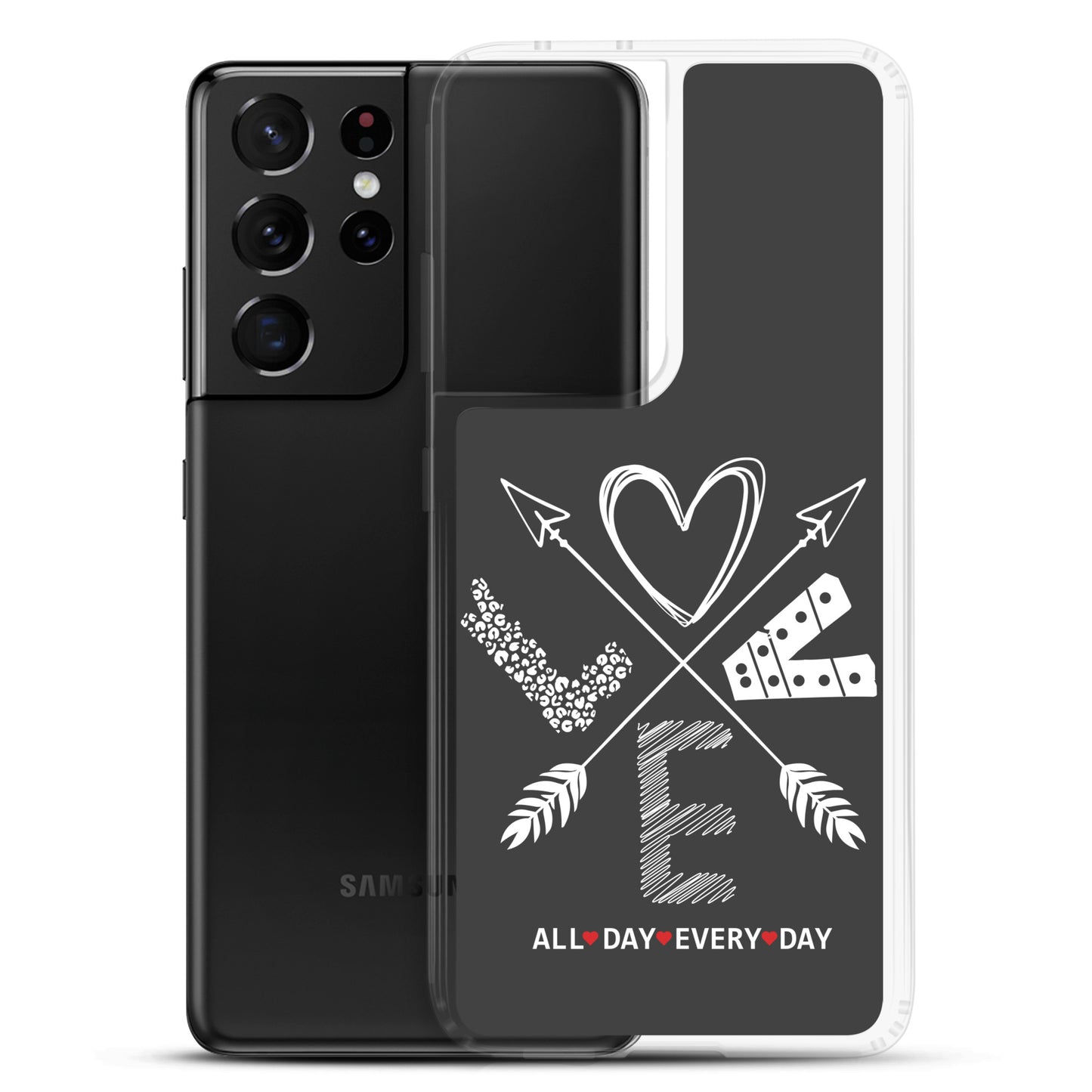 Love All Day Every Day Eclipse Back Perfect Fit Phone Case for Samsung®