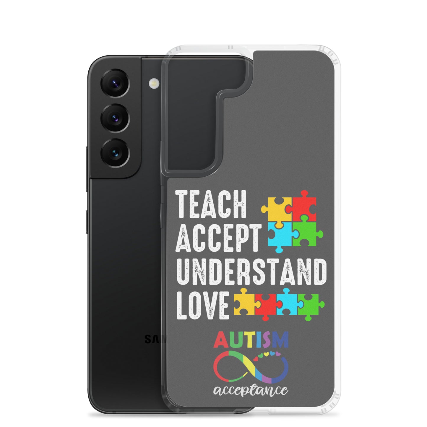 Autism Acceptance Together Eclipse Back Perfect Fit Phone Case for Samsung®