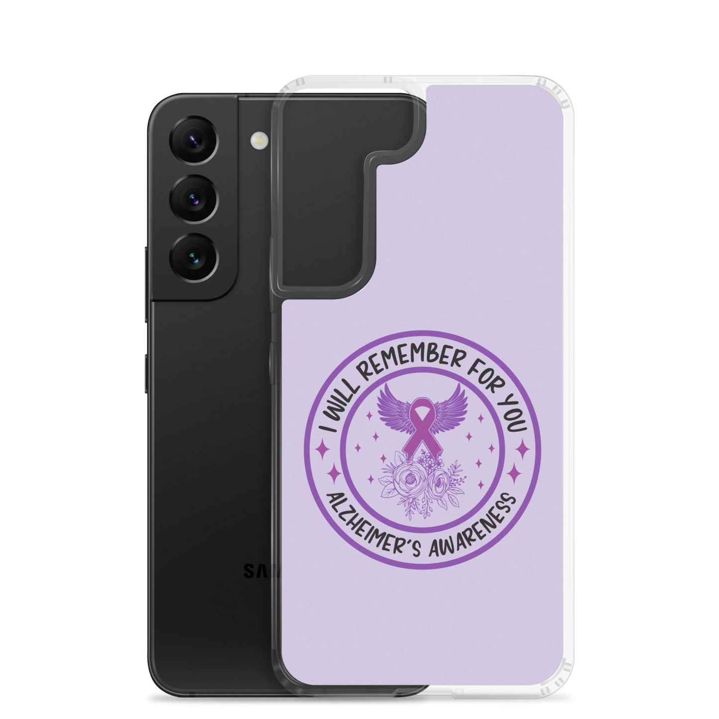 Alzheimer's Awareness Purple Perfect Fit Phone Case for for Samsung®