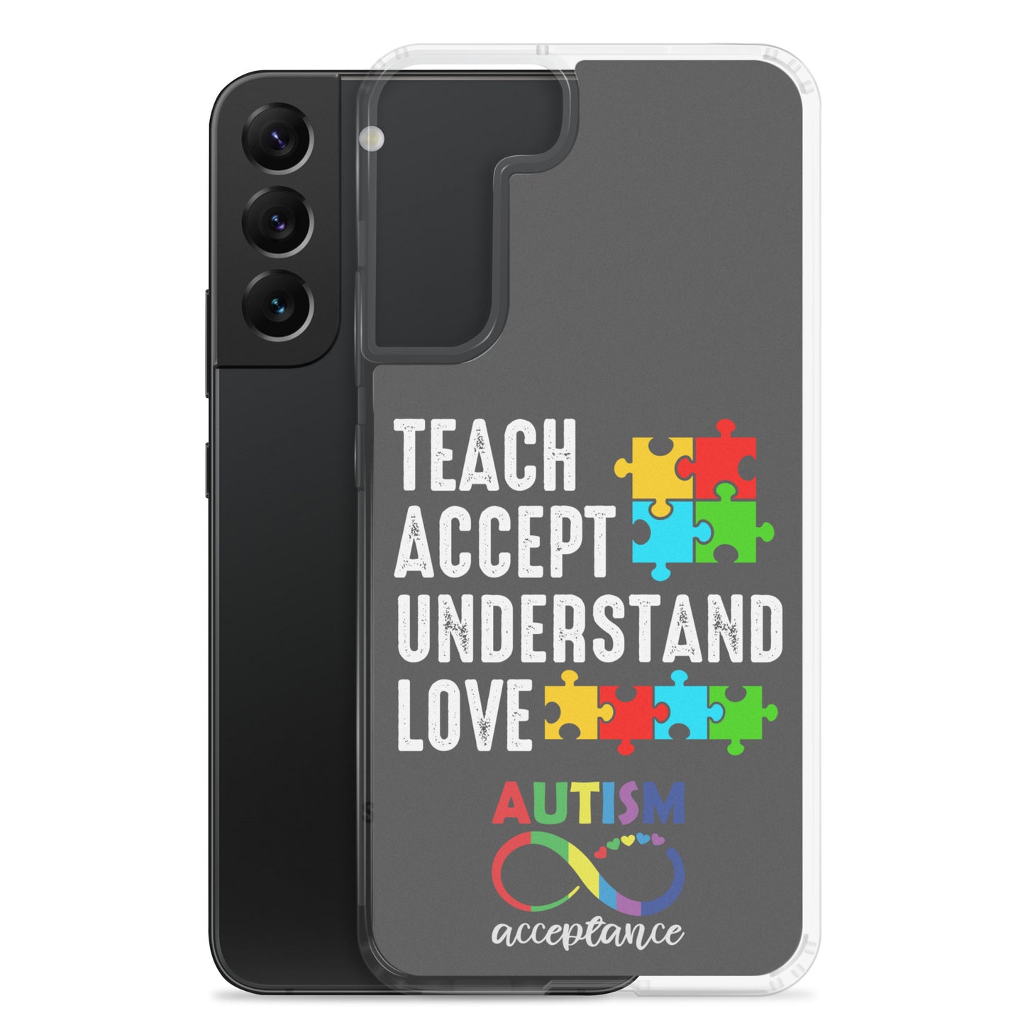 Autism Acceptance Together Eclipse Back Perfect Fit Phone Case for Samsung®