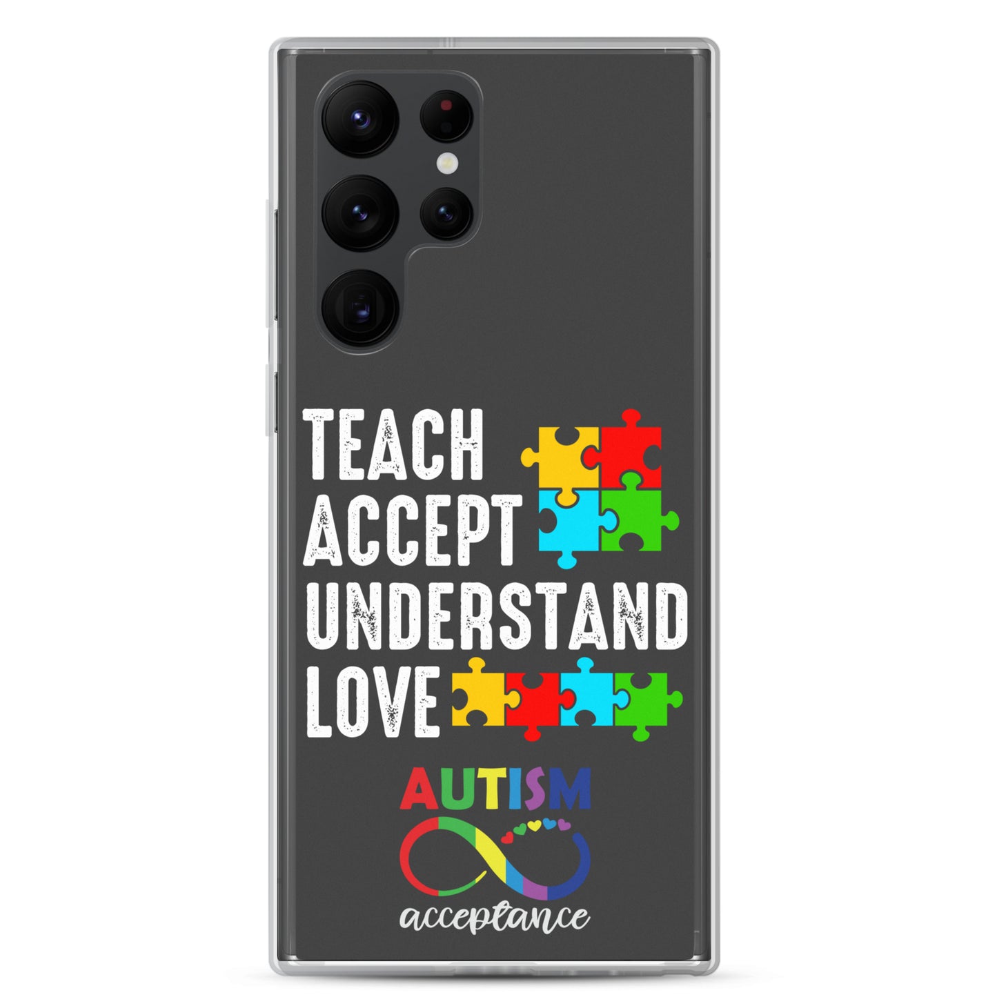 Autism Acceptance Together Eclipse Back Perfect Fit Phone Case for Samsung®