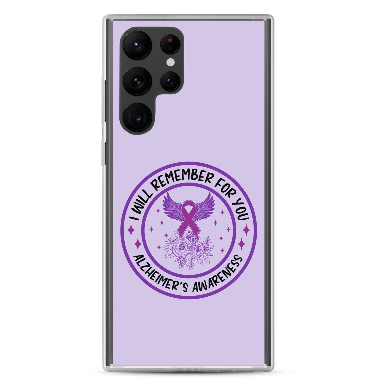 Alzheimer's Awareness Purple Perfect Fit Phone Case for for Samsung®