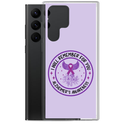 Alzheimer's Awareness Purple Perfect Fit Phone Case for for Samsung®