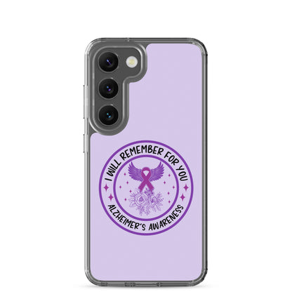 Alzheimer's Awareness Purple Perfect Fit Phone Case for for Samsung®