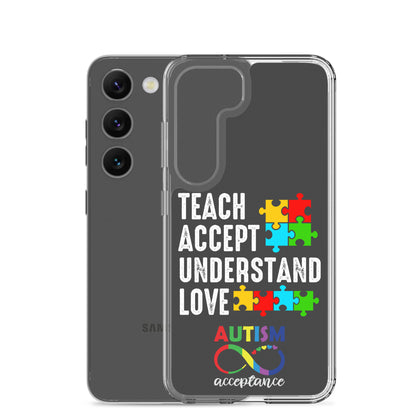 Autism Acceptance Together Eclipse Back Perfect Fit Phone Case for Samsung®