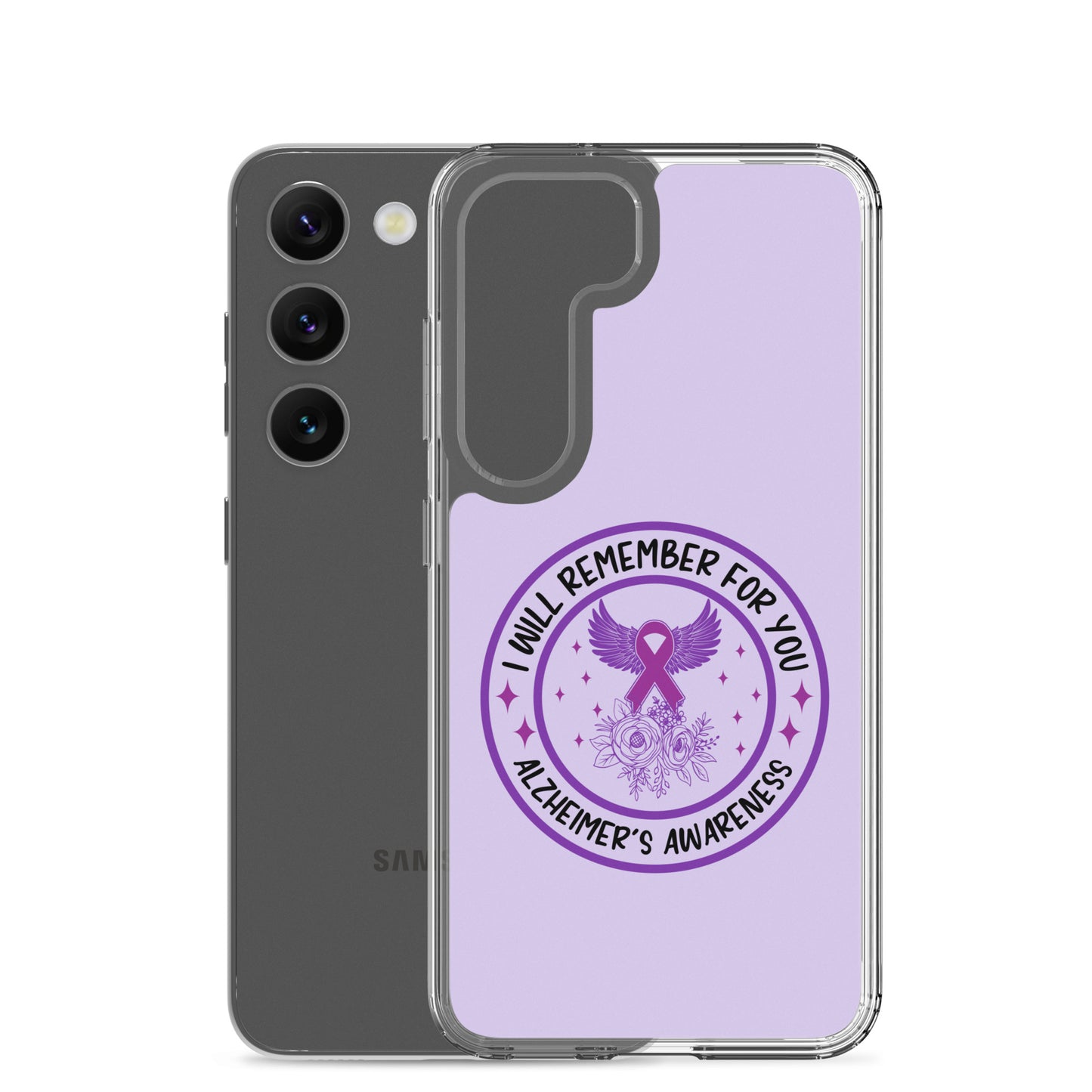 Alzheimer's Awareness Purple Perfect Fit Phone Case for for Samsung®