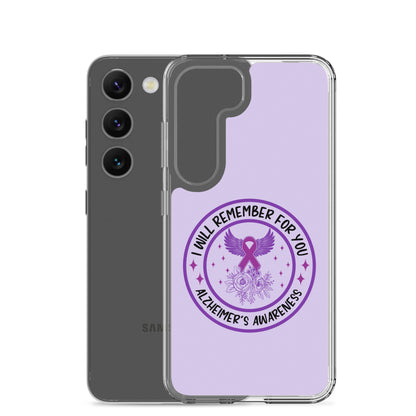 Alzheimer's Awareness Purple Perfect Fit Phone Case for for Samsung®