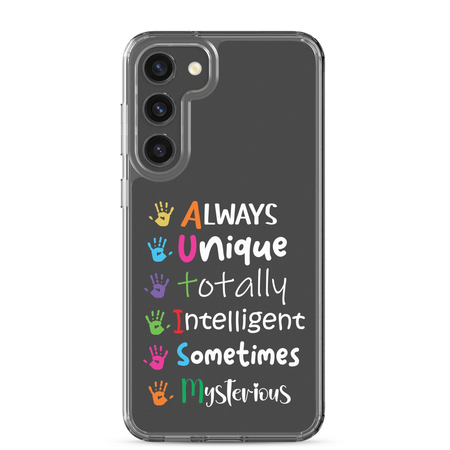 Autism Acceptance Together Eclipse Back Perfect Fit Phone Case for Samsung®