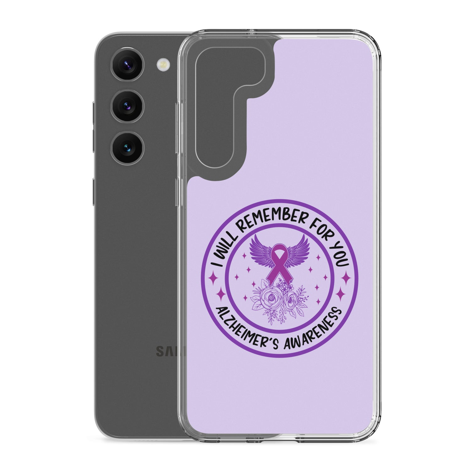 Alzheimer's Awareness Purple Perfect Fit Phone Case for for Samsung®