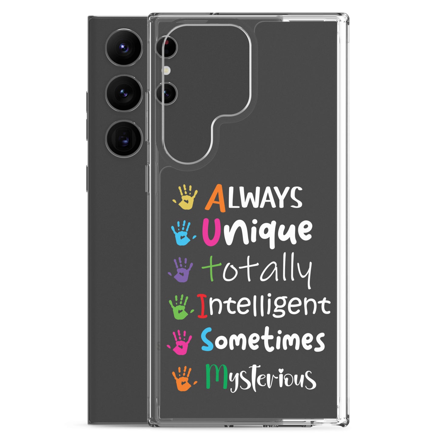 Autism Acceptance Together Eclipse Back Perfect Fit Phone Case for Samsung®