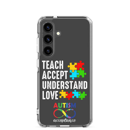 Autism Acceptance Together Eclipse Back Perfect Fit Phone Case for Samsung®