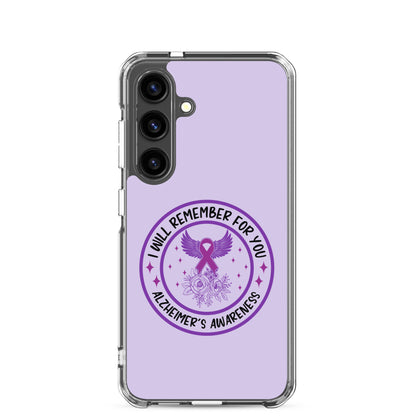 Alzheimer's Awareness Purple Perfect Fit Phone Case for for Samsung®