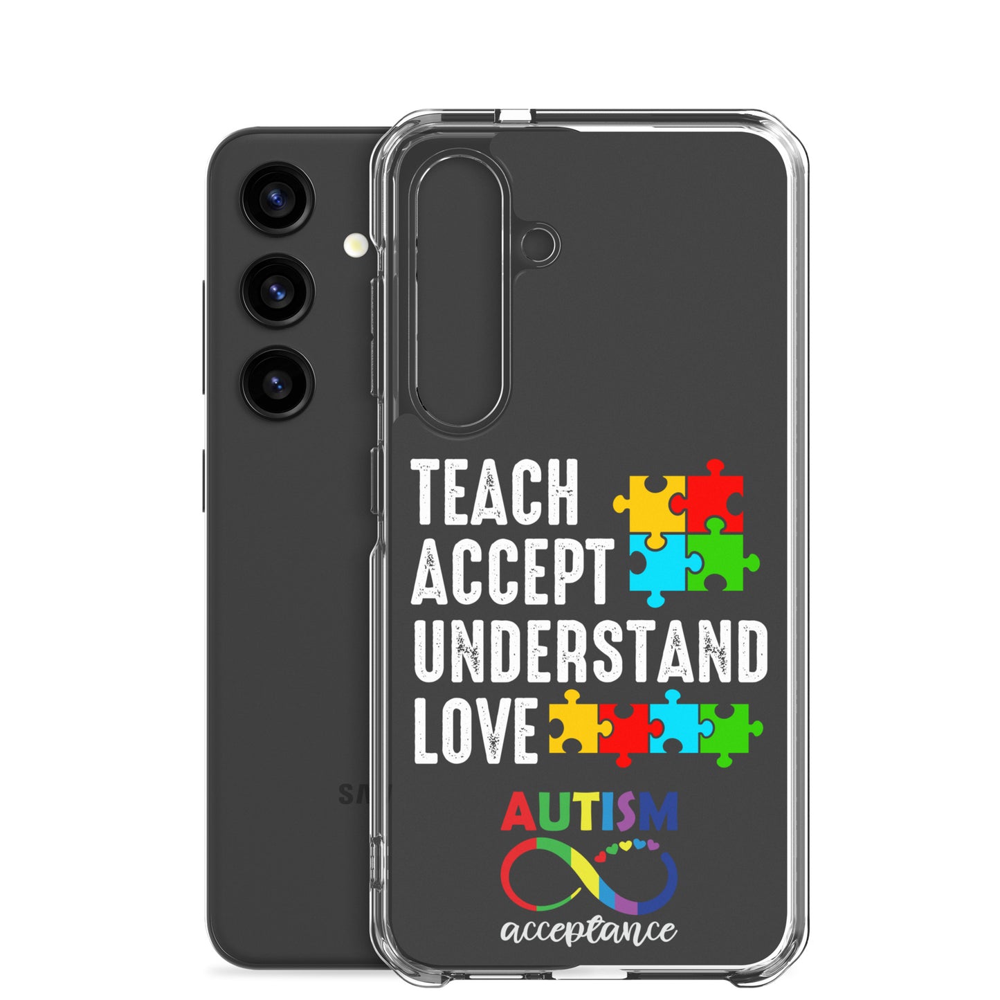 Autism Acceptance Together Eclipse Back Perfect Fit Phone Case for Samsung®