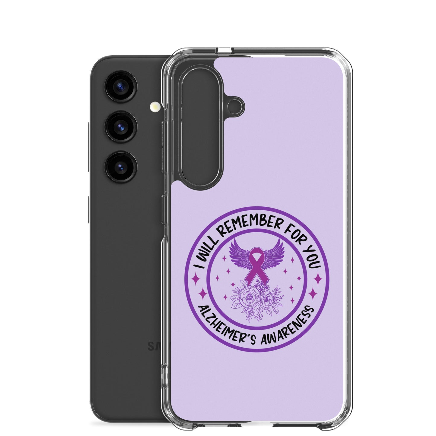 Alzheimer's Awareness Purple Perfect Fit Phone Case for for Samsung®