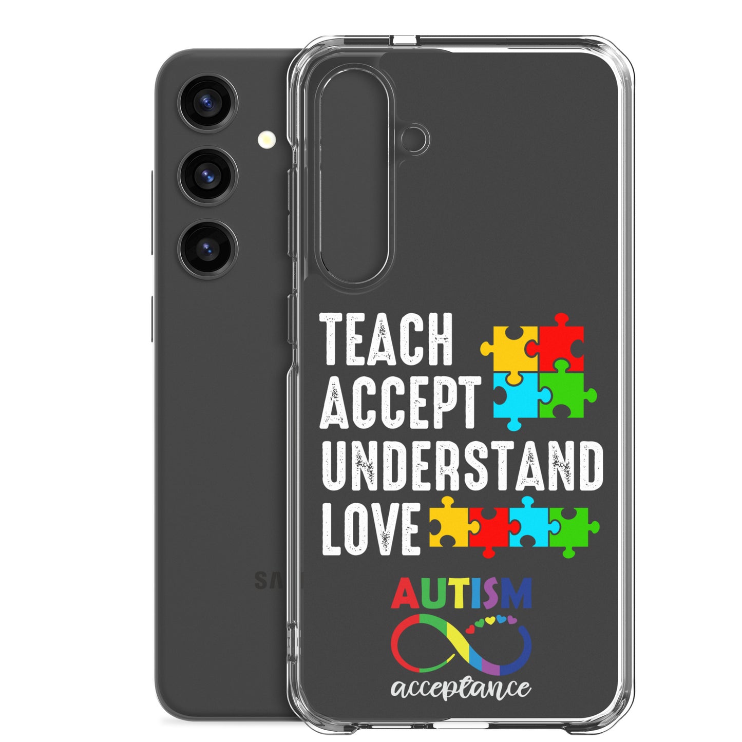 Autism Acceptance Together Eclipse Back Perfect Fit Phone Case for Samsung®