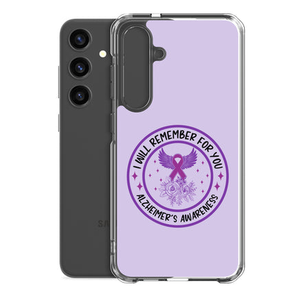 Alzheimer's Awareness Purple Perfect Fit Phone Case for for Samsung®