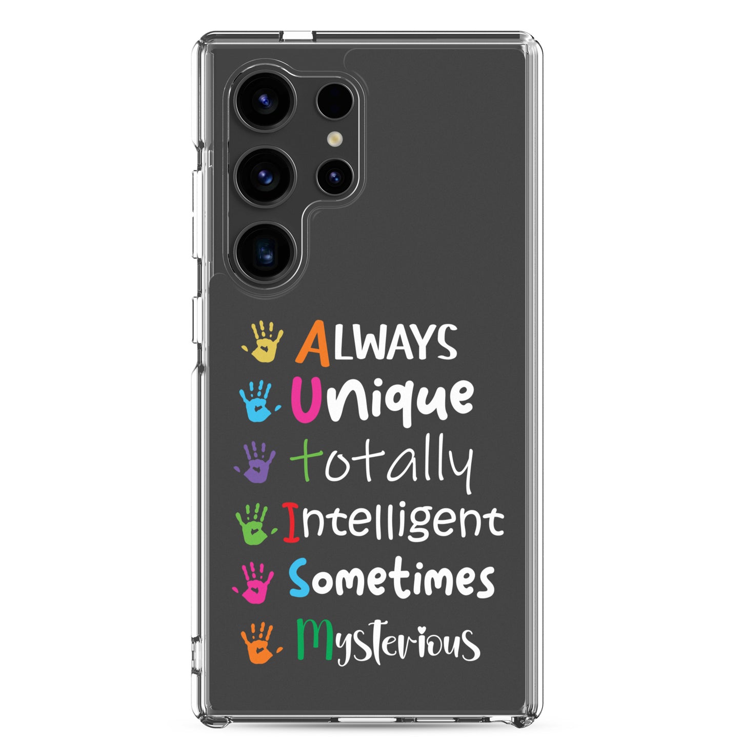 Autism Acceptance Together Eclipse Back Perfect Fit Phone Case for Samsung®