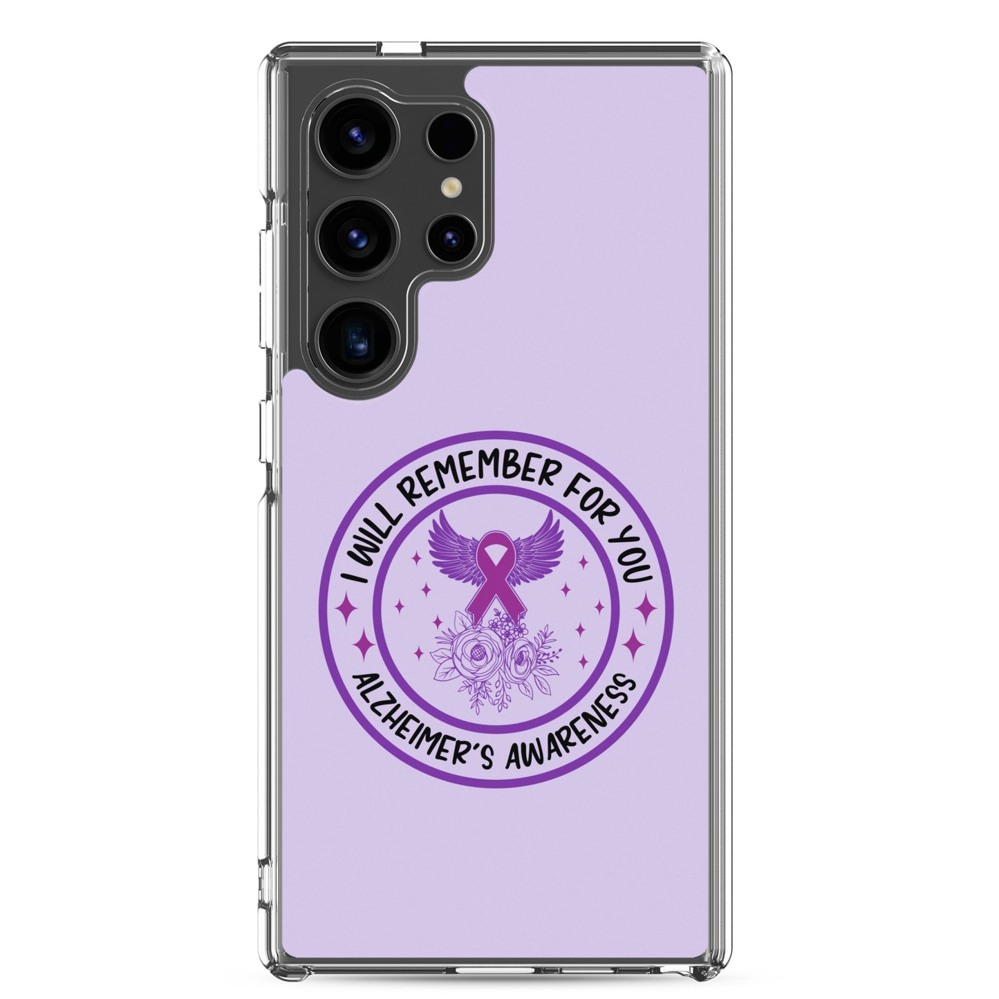 Alzheimer's Awareness Purple Perfect Fit Phone Case for for Samsung®