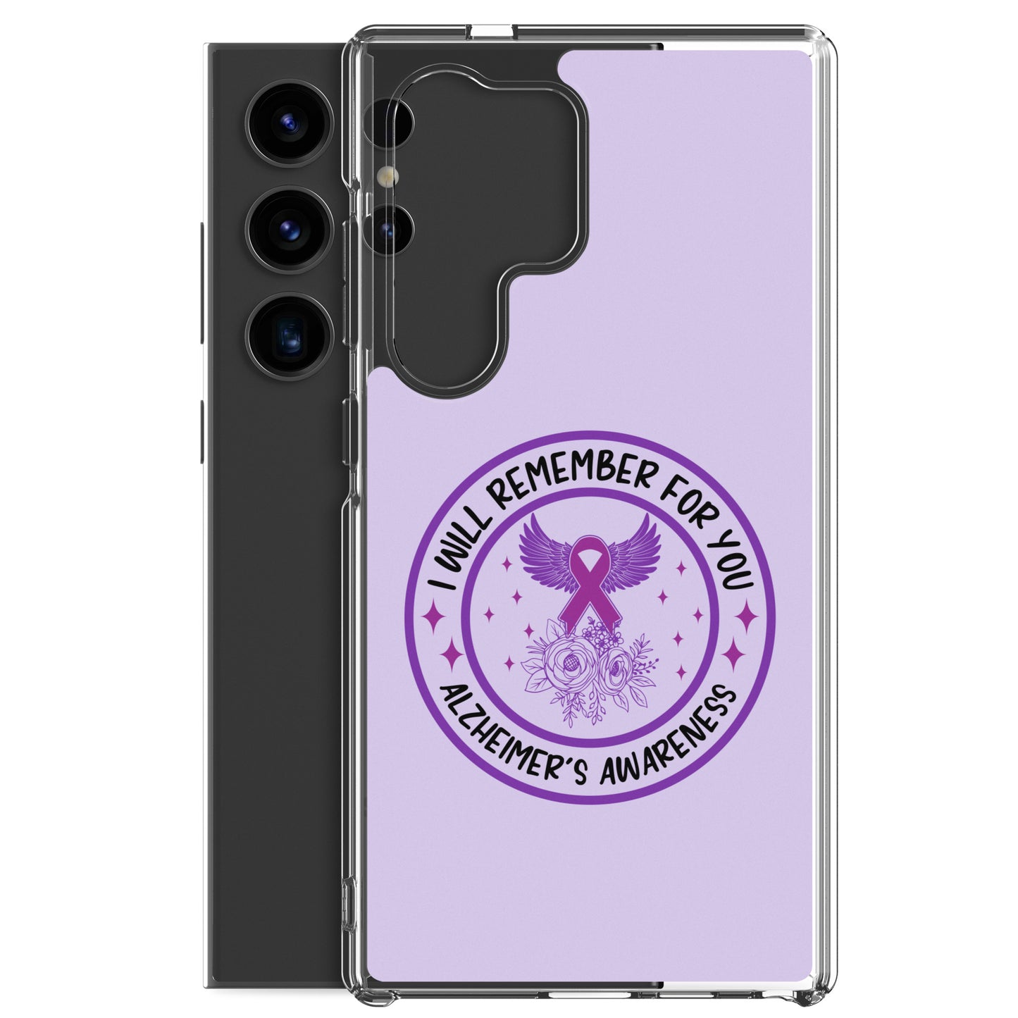 Alzheimer's Awareness Purple Perfect Fit Phone Case for for Samsung®