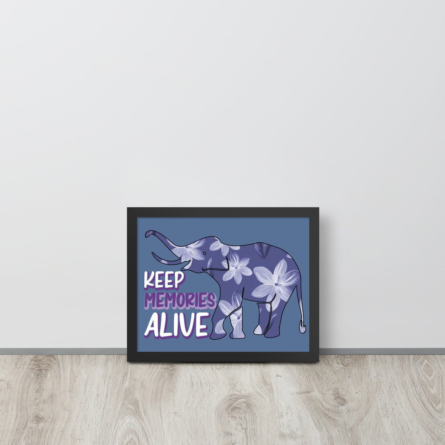 Alzheimer's Awareness Wooden Framed Quality Print