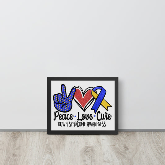 Down Syndrome Awareness Wooden Framed Quality Print