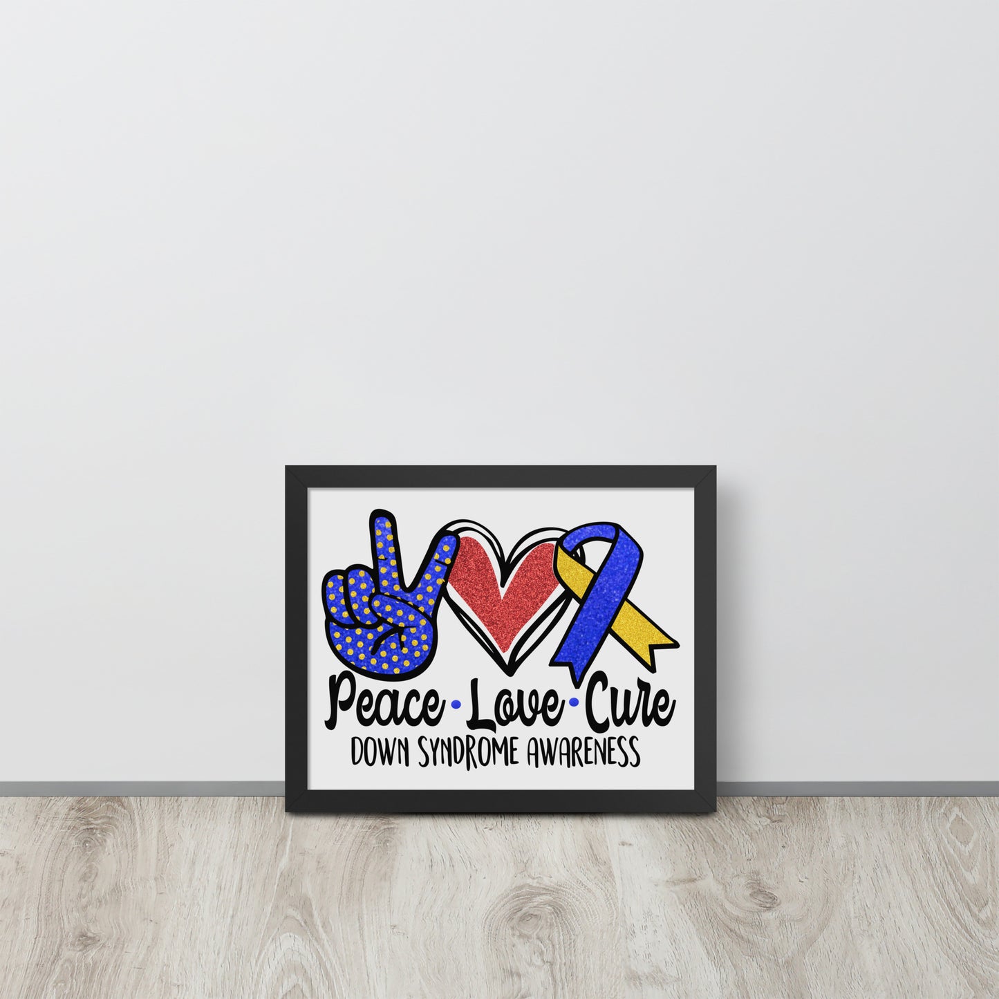 Down Syndrome Awareness Wooden Framed Quality Print