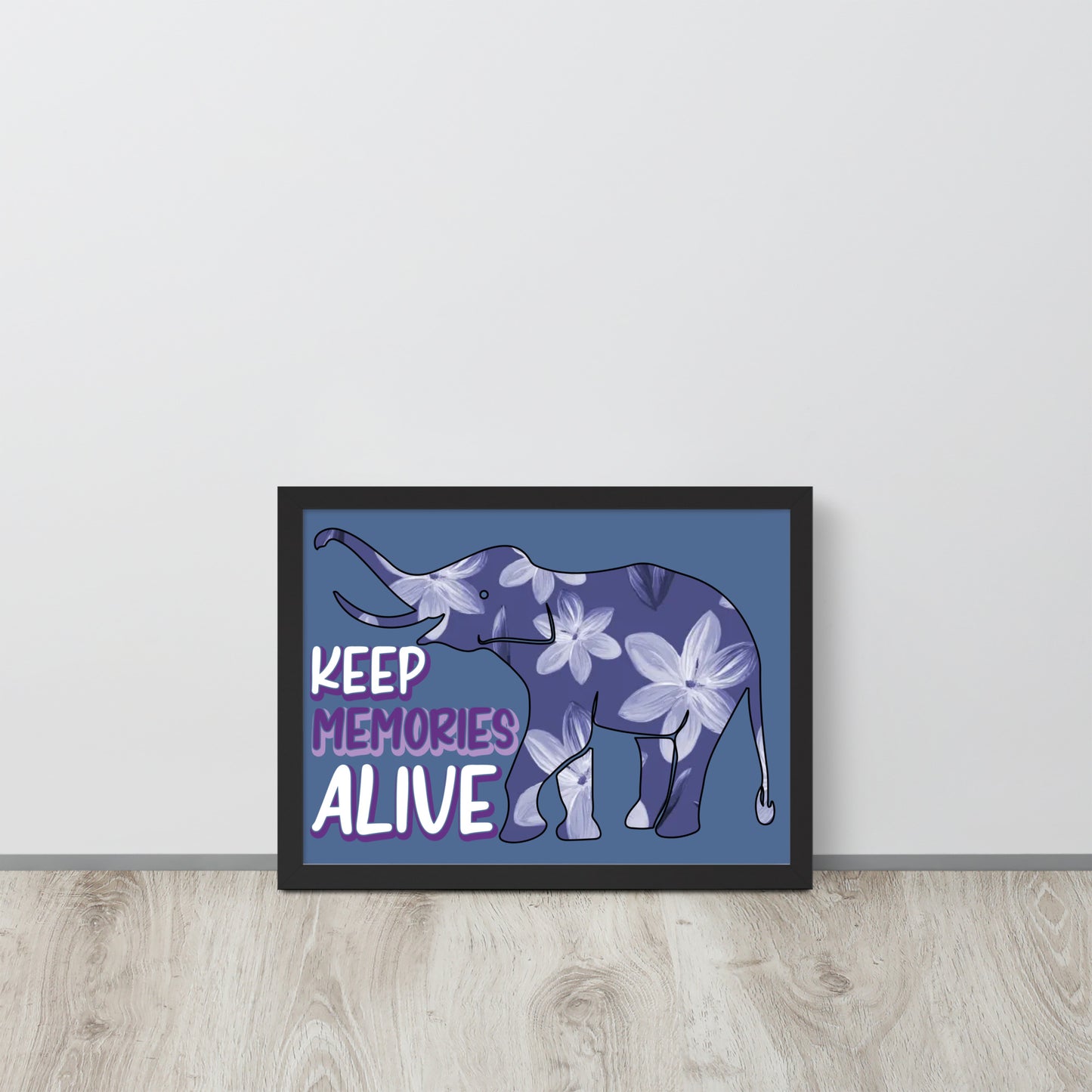 Alzheimer's Awareness Wooden Framed Quality Print