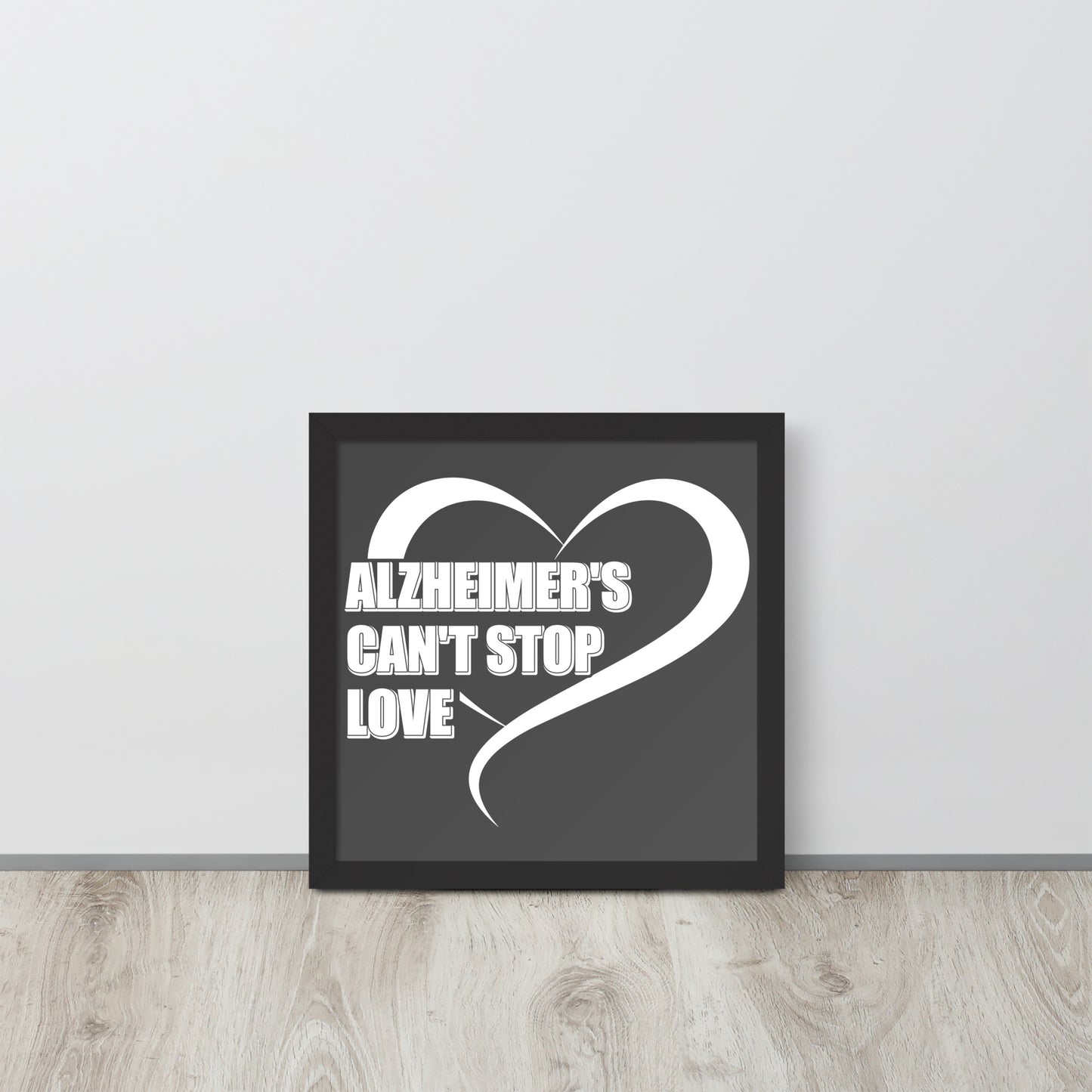 Alzheimer's Awareness Wooden Framed Quality Print