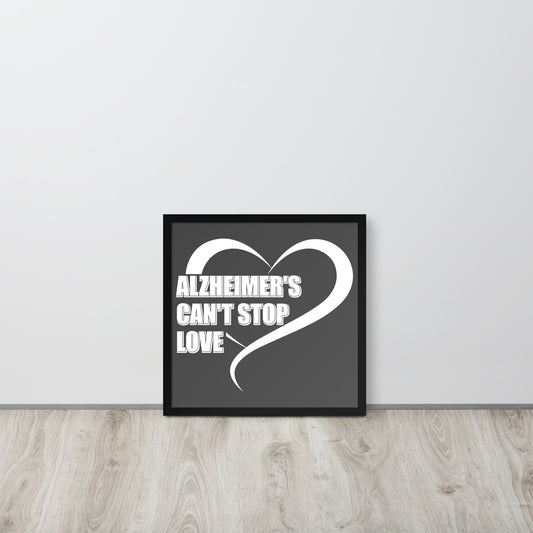 Alzheimer's Awareness Wooden Framed Quality Print