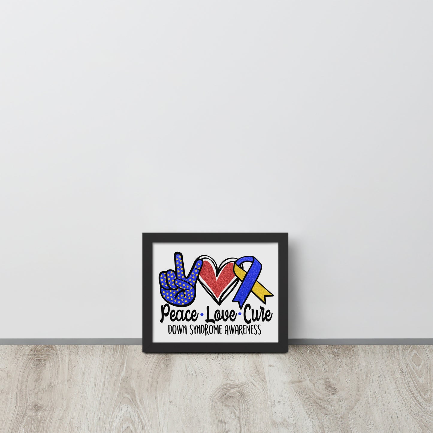 Down Syndrome Awareness Wooden Framed Quality Print