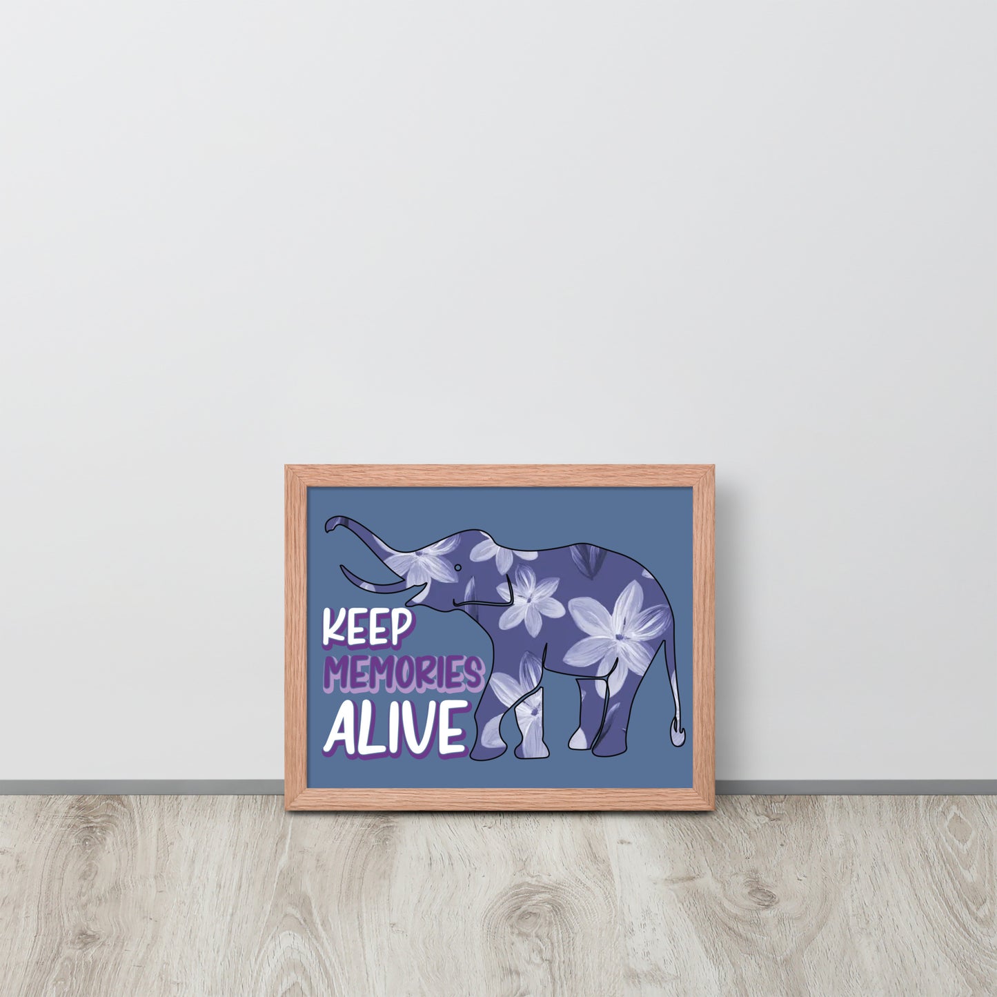 Alzheimer's Awareness Wooden Framed Quality Print