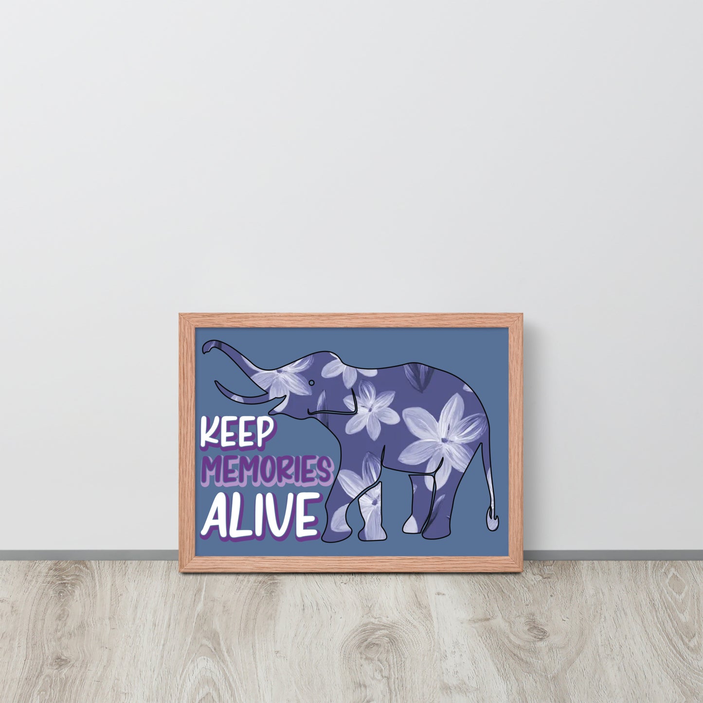 Alzheimer's Awareness Wooden Framed Quality Print