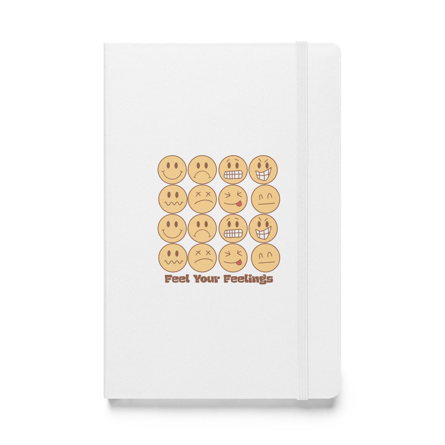 Feel Your Feelings Emojis Hardcover Bound Journal