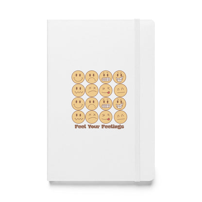 Feel Your Feelings Emojis Hardcover Bound Journal