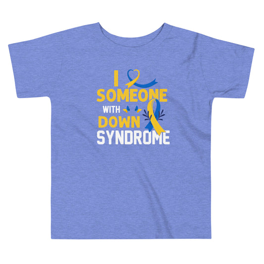 Down Syndrome Awareness Quality Cotton Bella Canvas Toddler T-Shirt