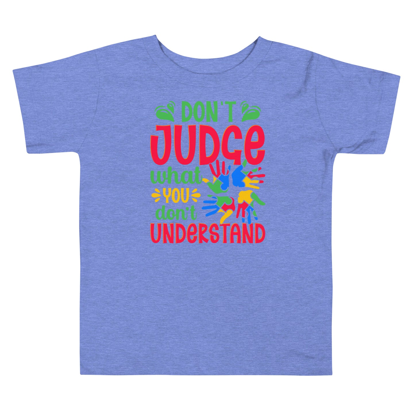 Autism Acceptance Together Quality Cotton Bella Canvas Toddler T-Shirt