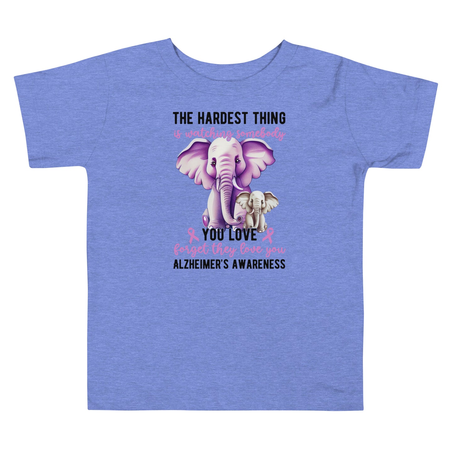 Alzheimer's Awareness Quality Cotton Bella Canvas Toddler T-Shirt