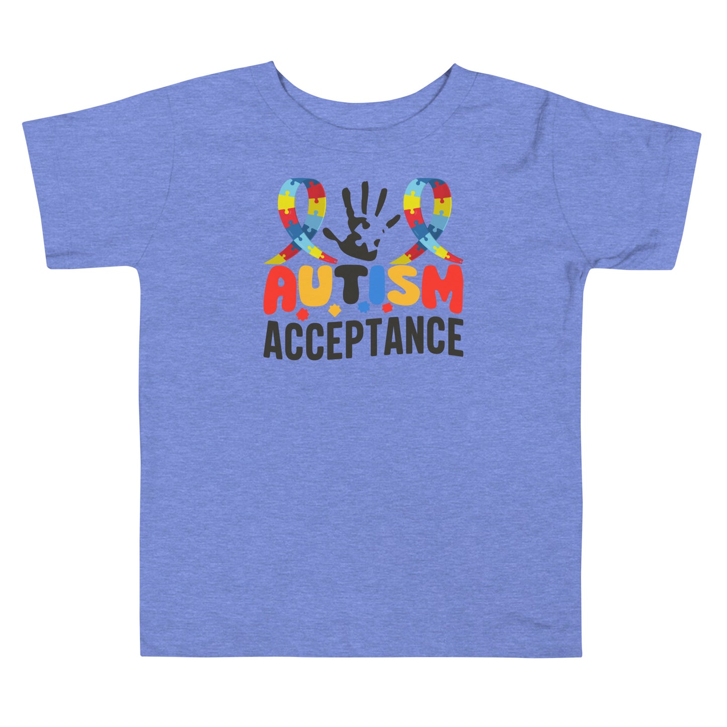 Autism Acceptance Together Quality Cotton Bella Canvas Toddler T-Shirt