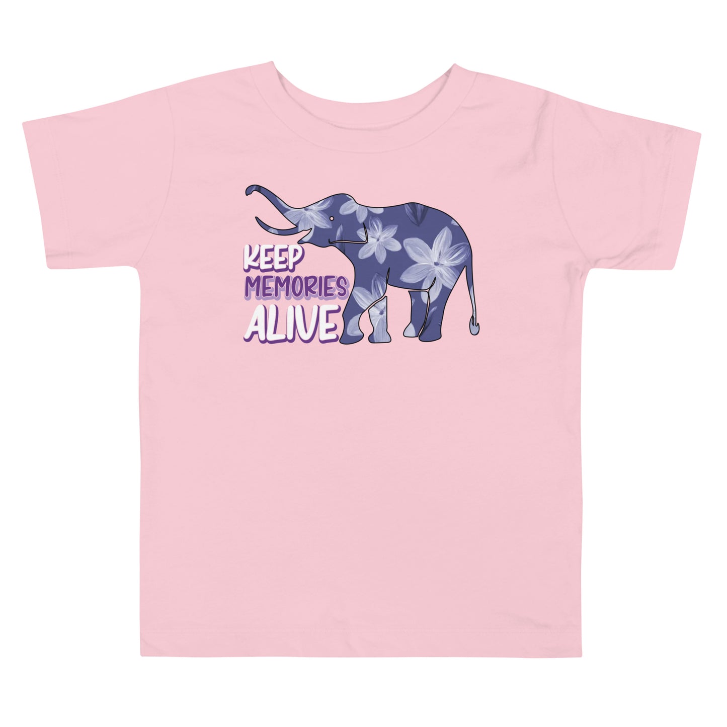 Alzheimer's Awareness Quality Cotton Bella Canvas Toddler T-Shirt