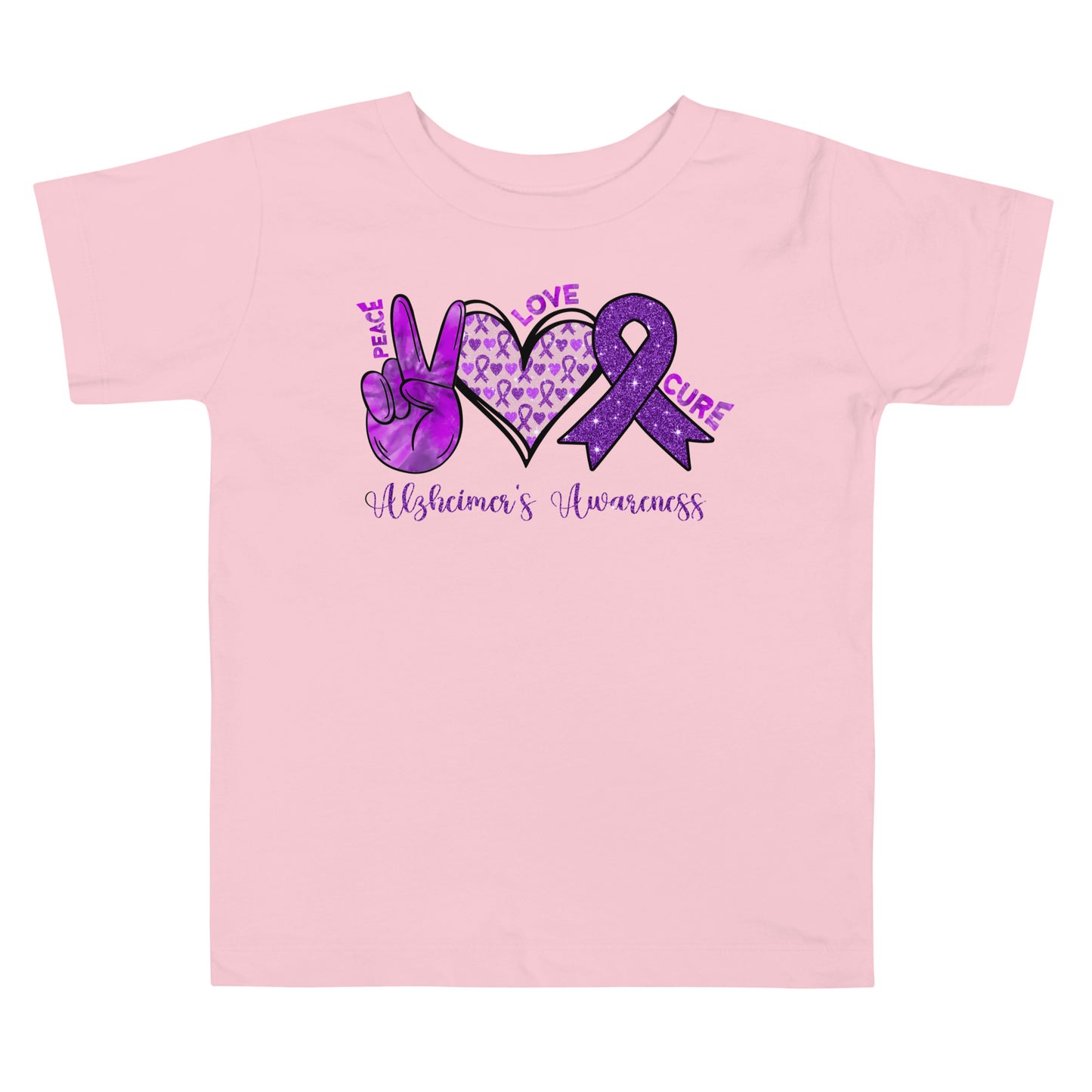 Alzheimer's Awareness Quality Cotton Bella Canvas Toddler T-Shirt