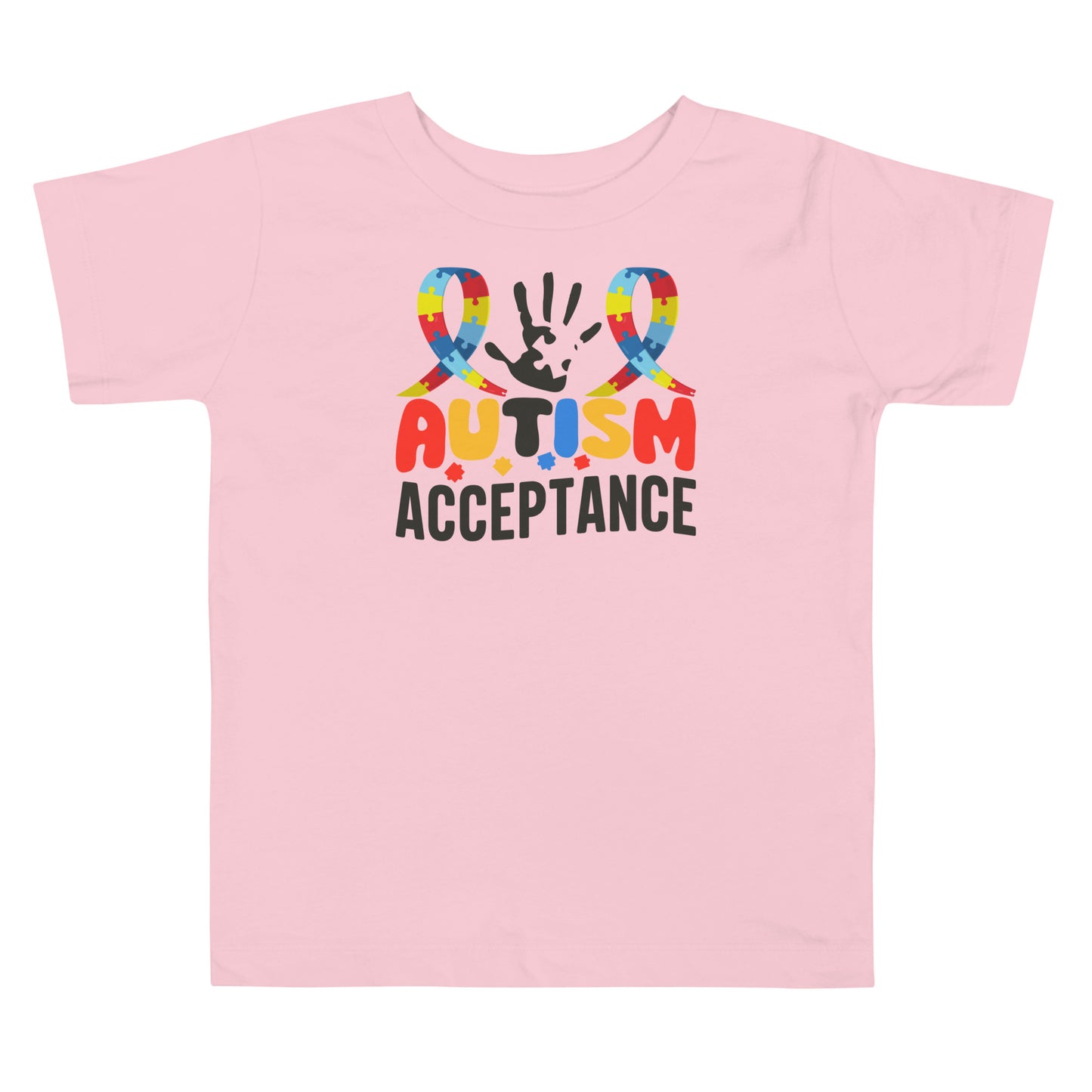 Autism Acceptance Together Quality Cotton Bella Canvas Toddler T-Shirt