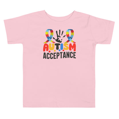 Autism Acceptance Together Quality Cotton Bella Canvas Toddler T-Shirt