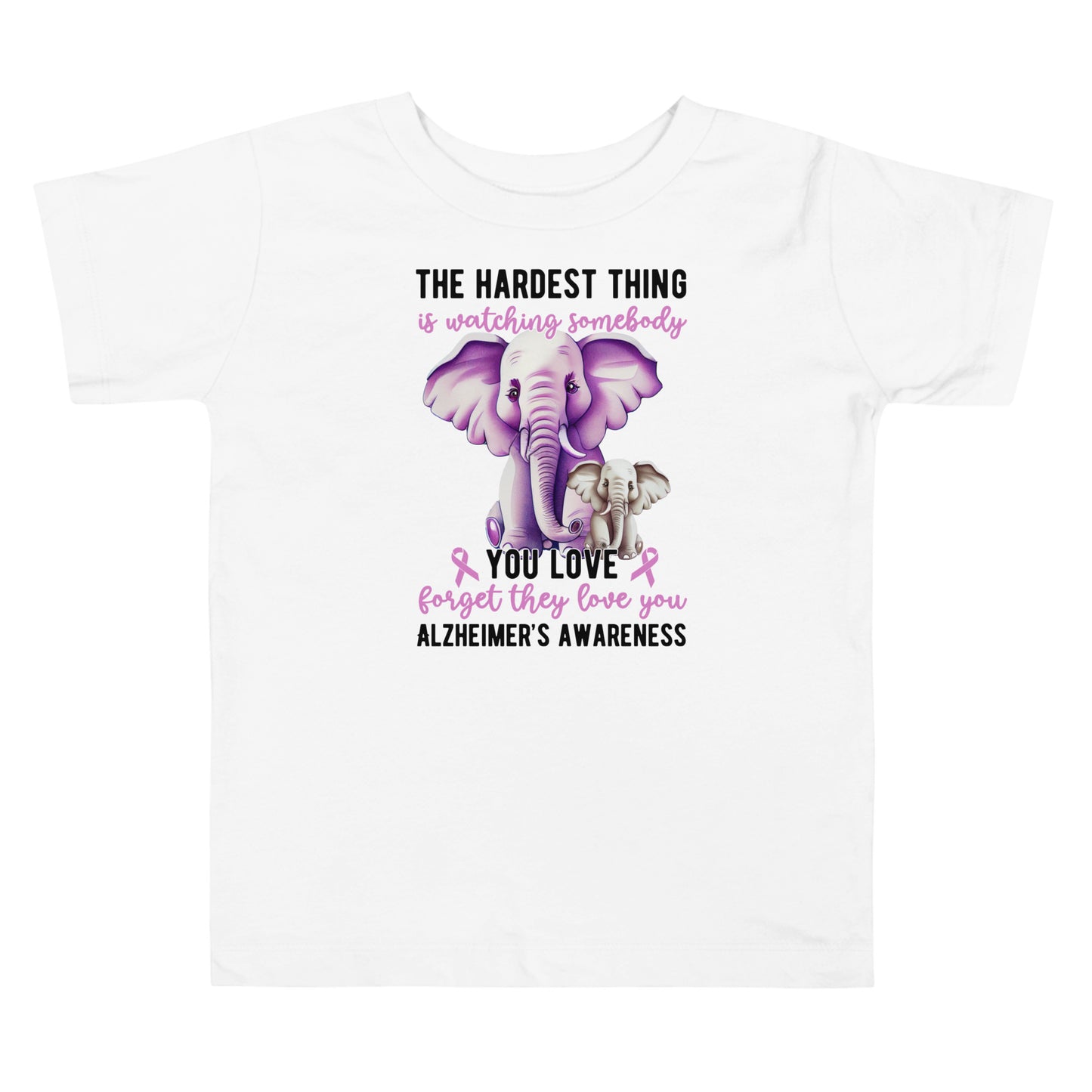 Alzheimer's Awareness Quality Cotton Bella Canvas Toddler T-Shirt